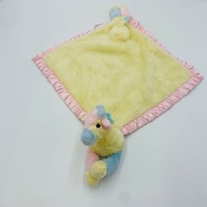 My Banky Giraffe My name is Ginger Yellow Security Blanket Lovey Head Feet Tail